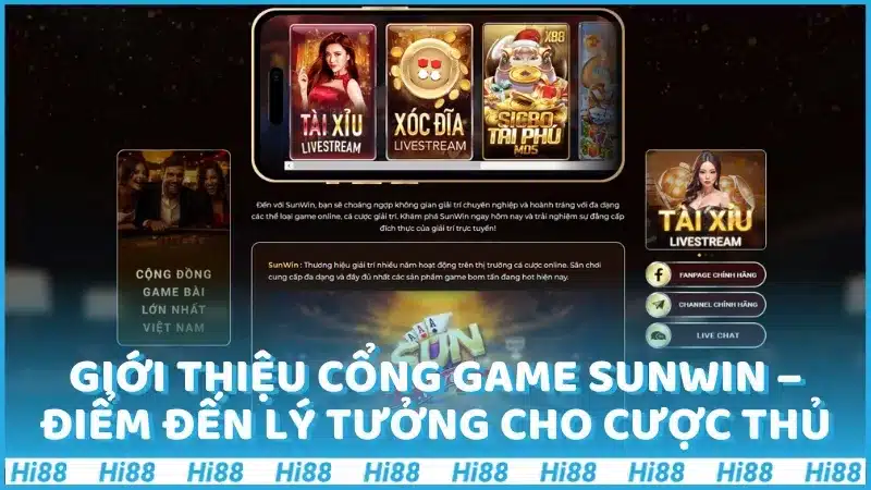 Giới thiệu cổng game Sunwin – điểm đến lý tưởng cho cược thủ